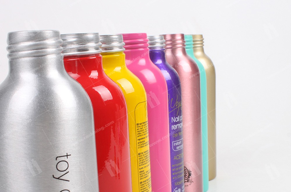 Aluminum Cosmetic Bottle Shining Aluminum Packaging