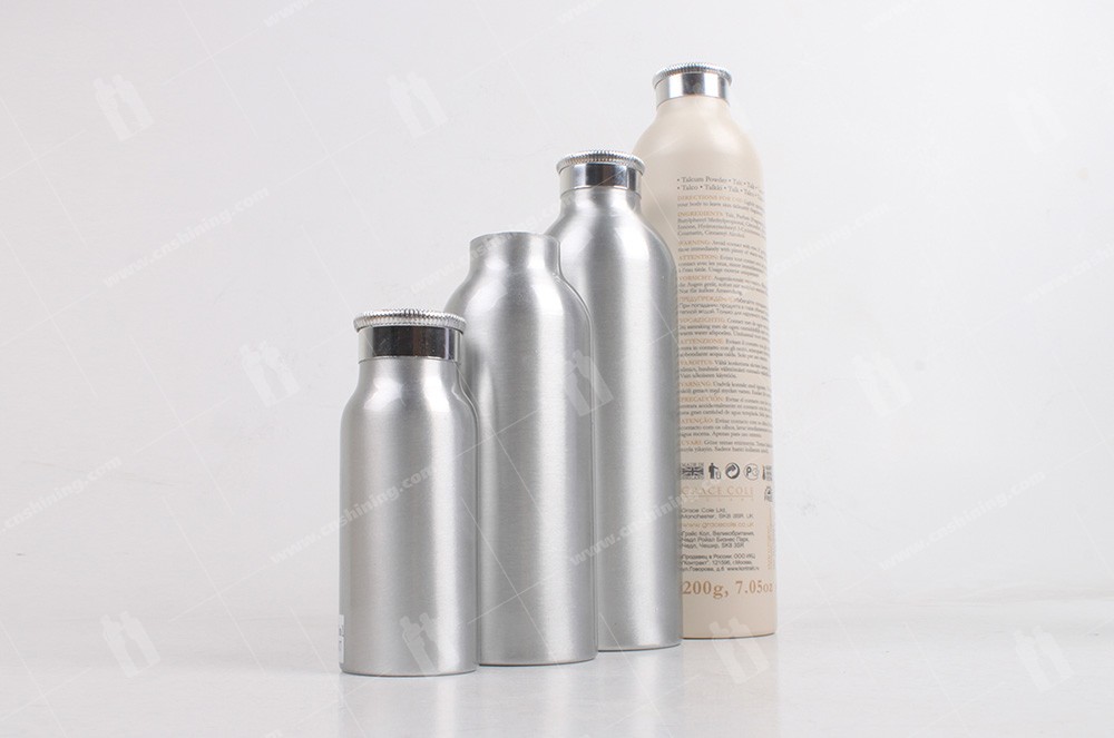 Aluminum Talcum Powder Bottle Shining Aluminum Packaging