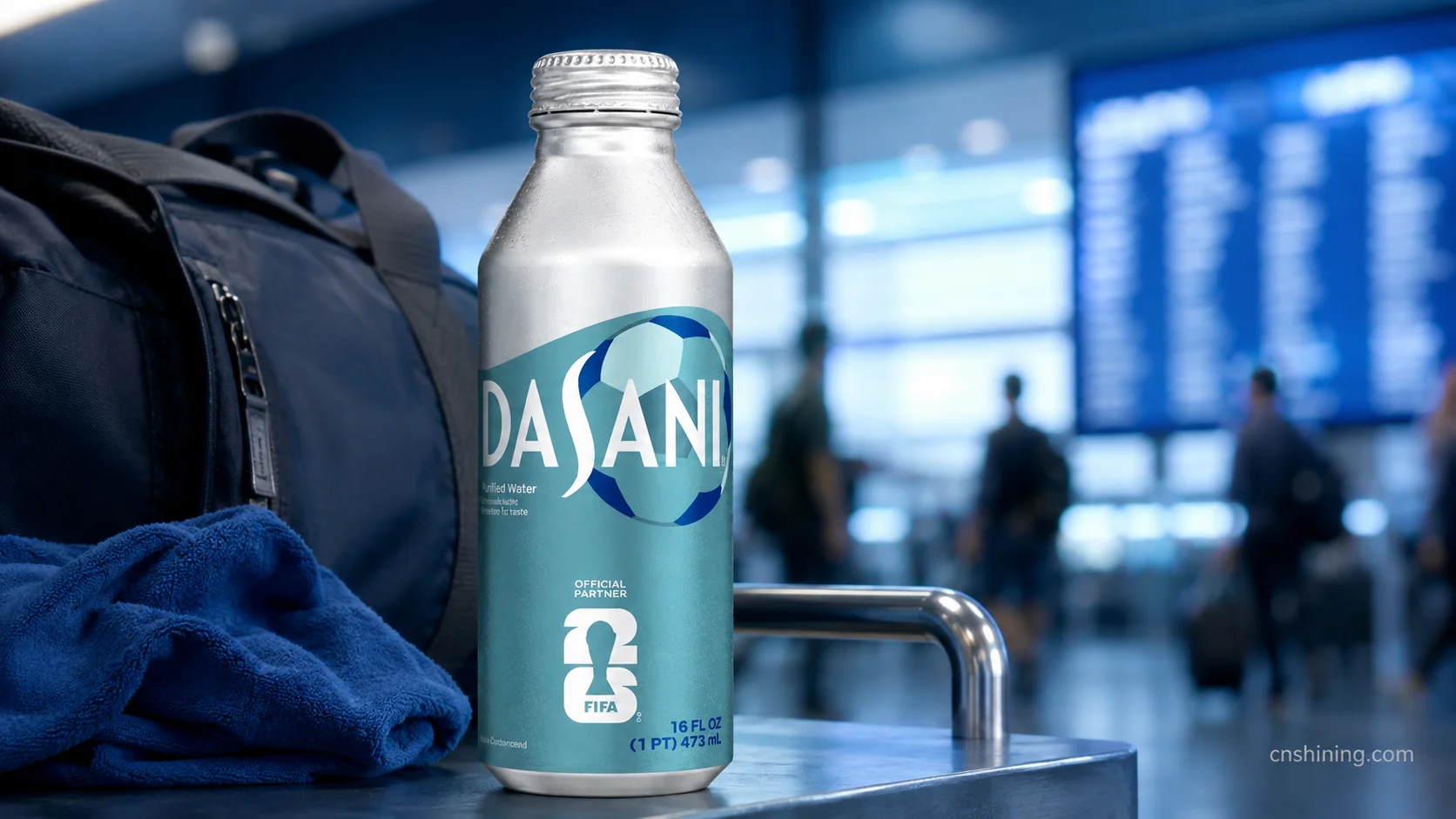 Dasani Aluminum Bottle as a Channel-Specific Extension Dasani aluminum bottle positioned for chilled grab-and-go hydration channels