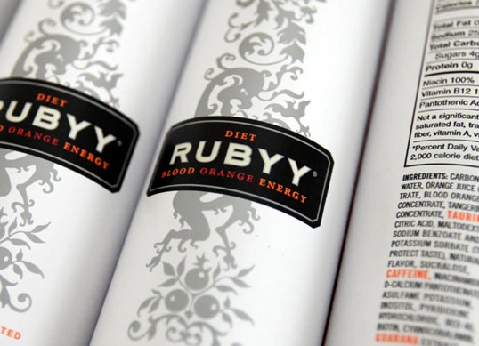 زجاجة روبي ألومنيوم سعة 355 مل لمشروب الطاقة