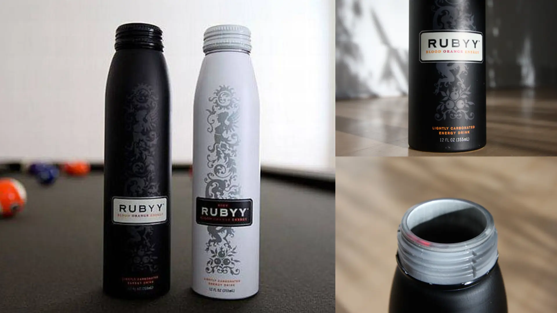 355ml Rubyy aluminum bottle for Energy drink