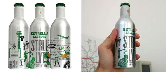 Botella de aluminio para cerveza lager de calidad