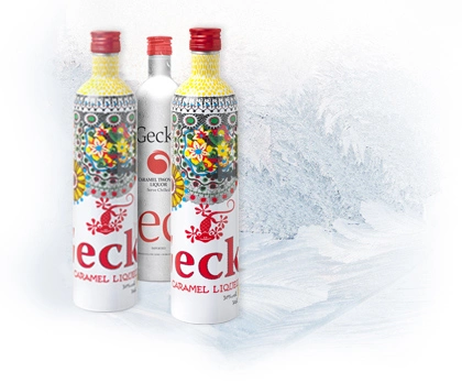 Алюминиевая бутылка Gecko объемом 750 мл для карамельной водки.