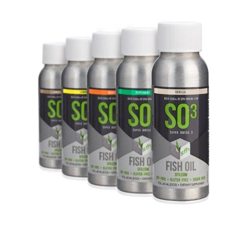 Frasco de alumínio SFH de 60 ml para óleo de peixe