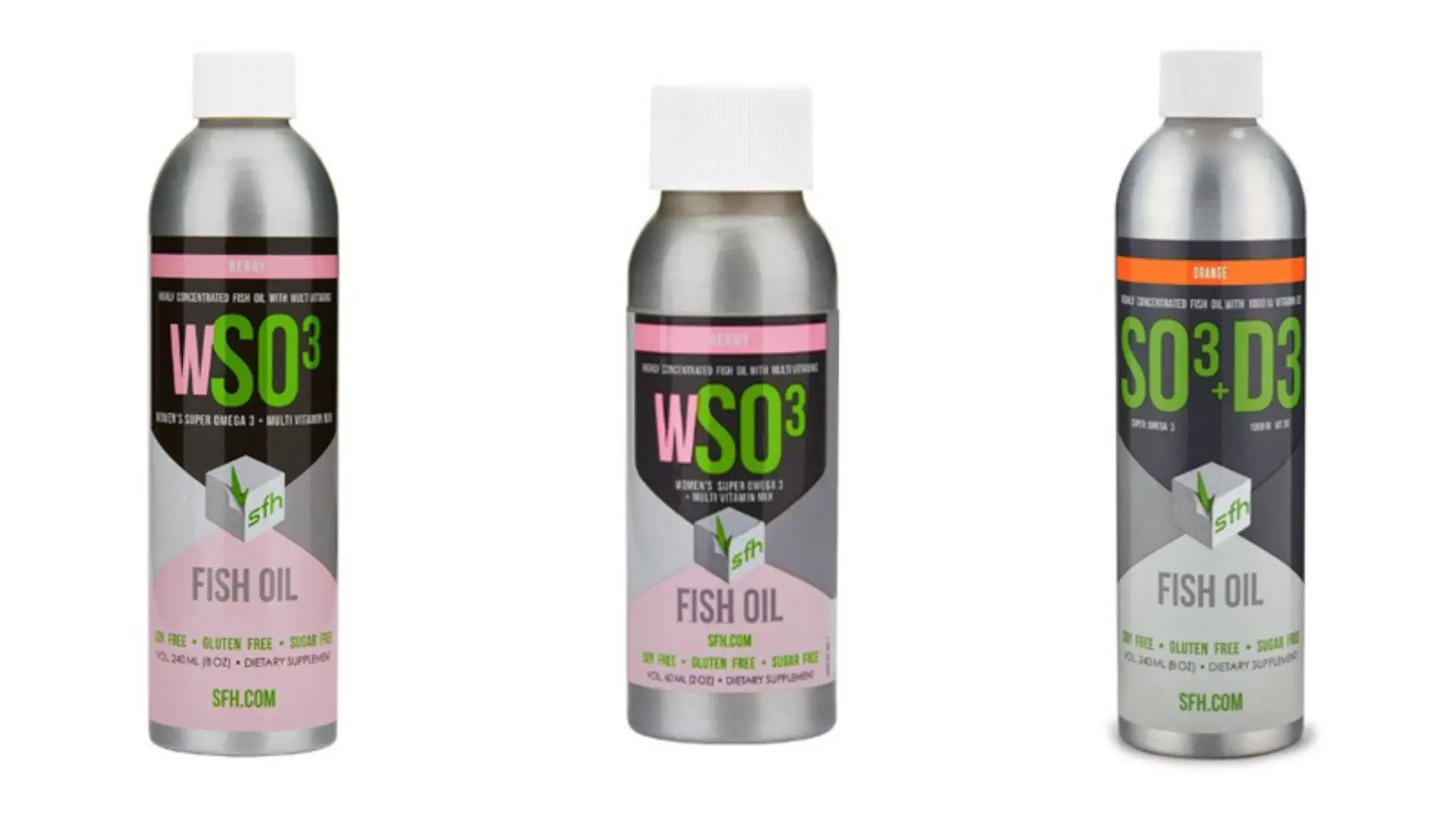 Алюминиевая бутылка SFH объемом 60 мл для рыбьего жира