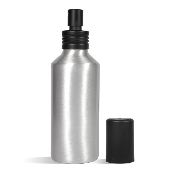 Aluminm bottle with black perfume mist sprayers (1)