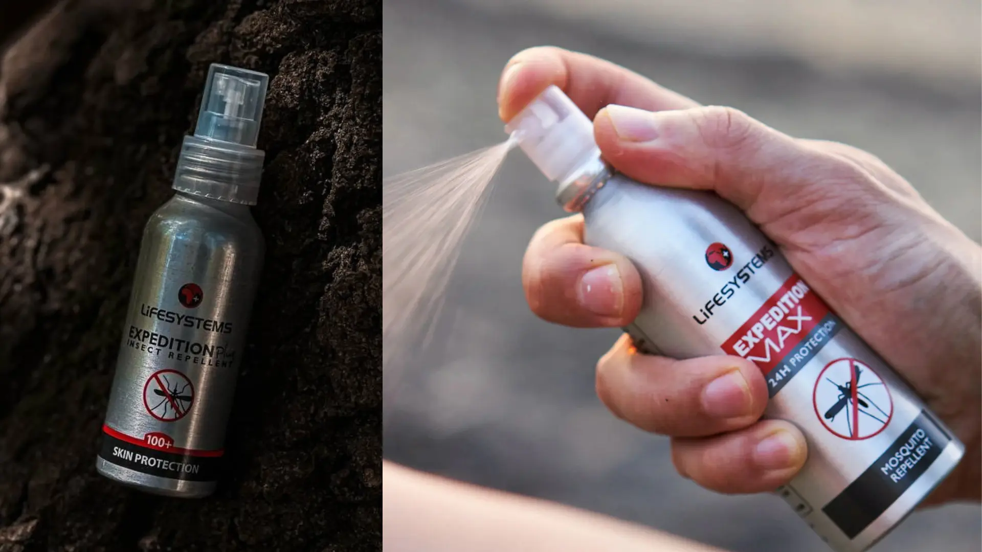 Frasco de alumínio Lifesystems de 200 ml para spray repelente de insetos.