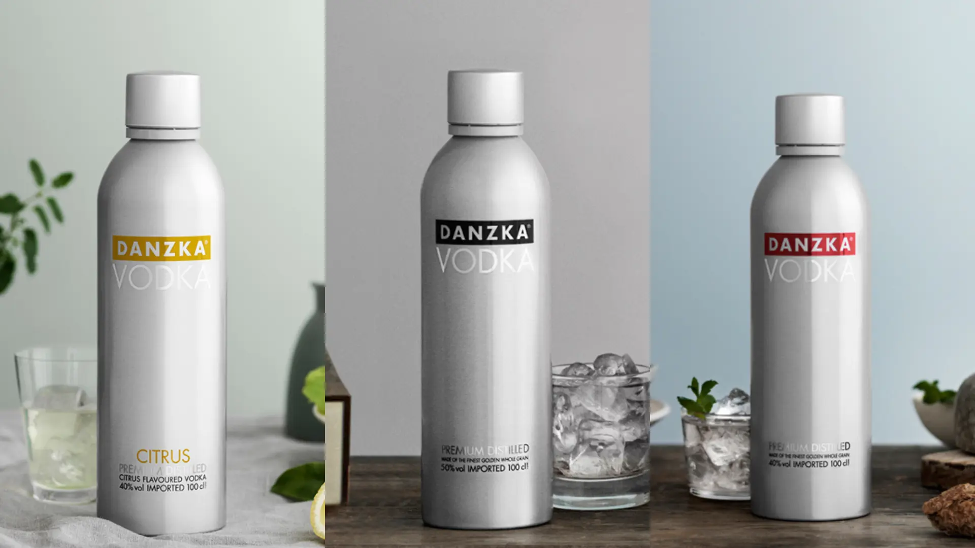 700ml Danzka aluminum bottle for Vodka