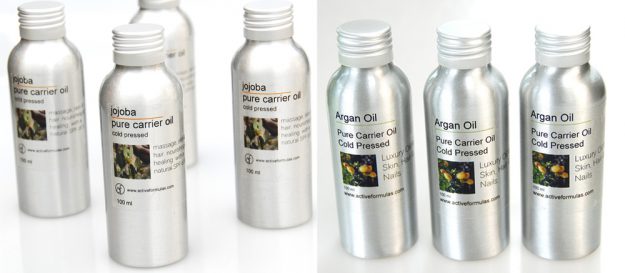 Aluminiumflasche für reines Trägeröl