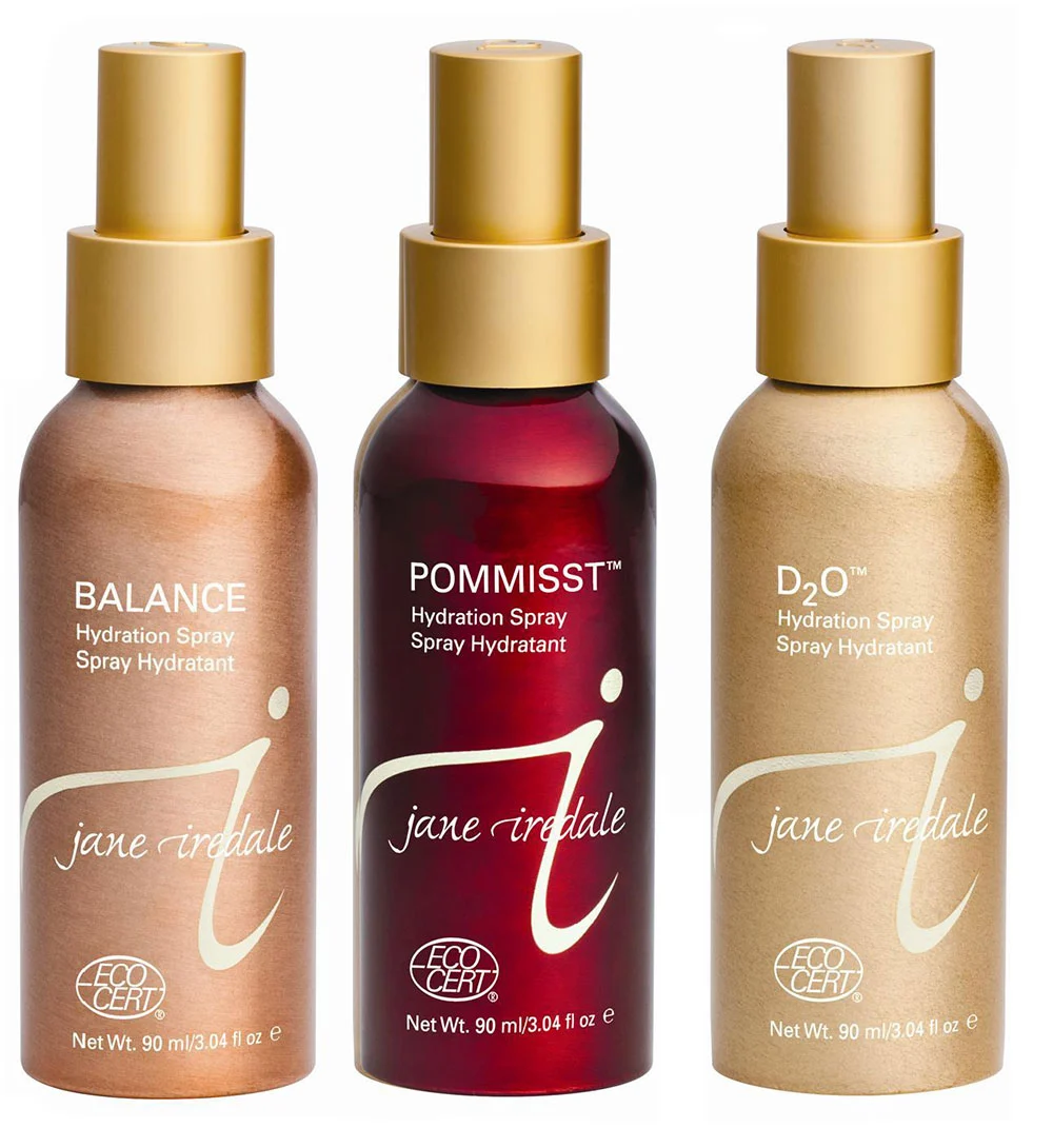 Алюминиевая бутылка Jane Iredale объемом 90 мл для увлажняющего спрея.