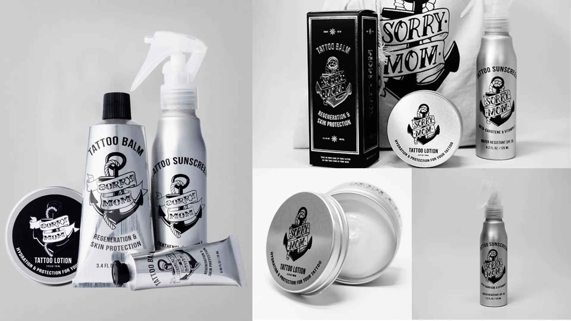 عبوات ألومنيوم لغسول الوشم