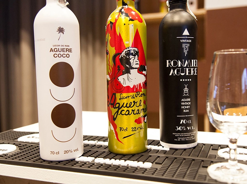 Bouteille en aluminium Ron Aguere de 700 ml pour Rhum