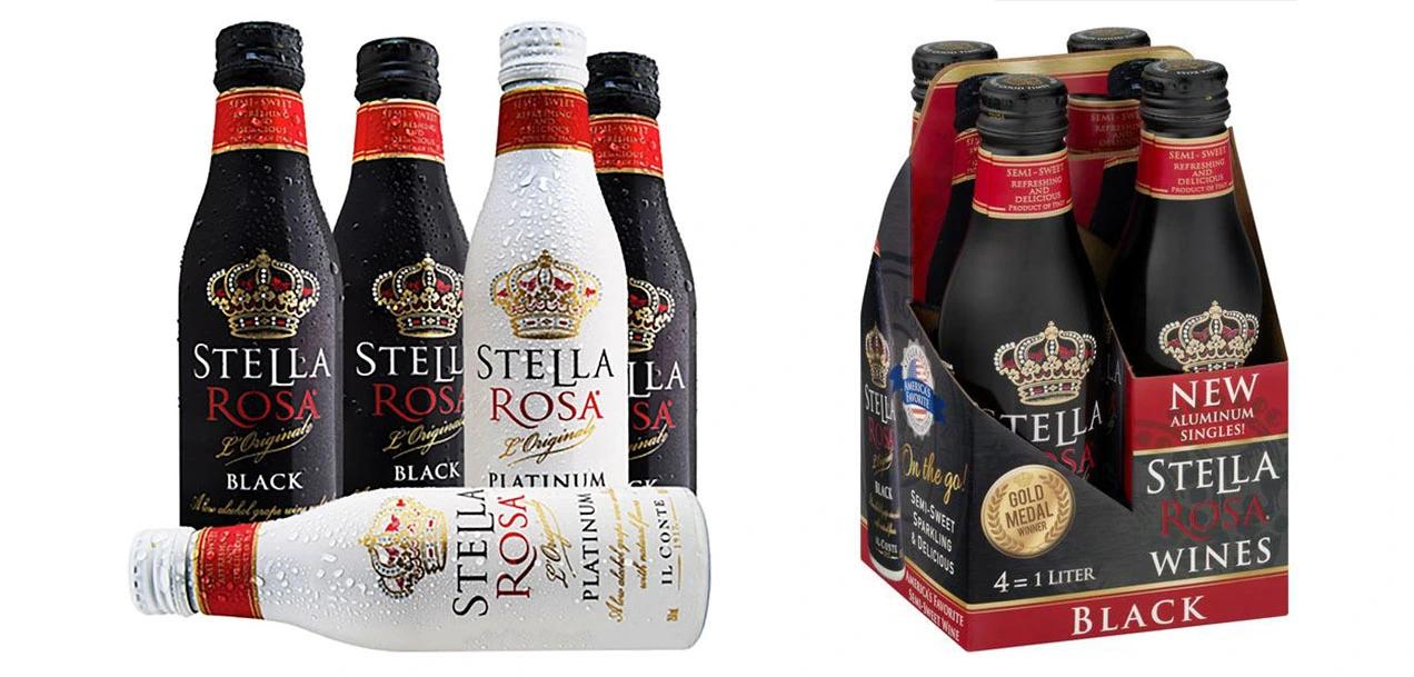 Алюминиевая бутылка для вина