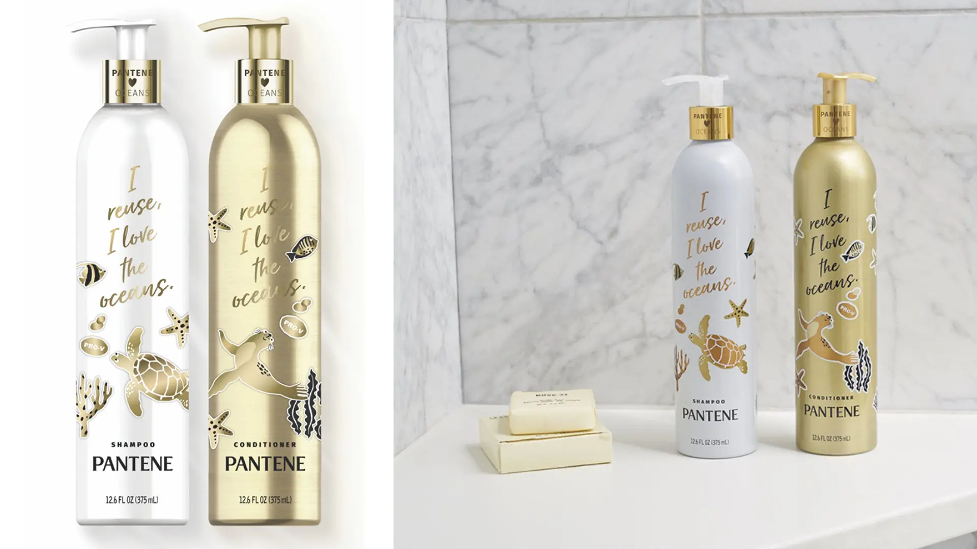 375ml Pantene Aluminum Bottle for Shampoo