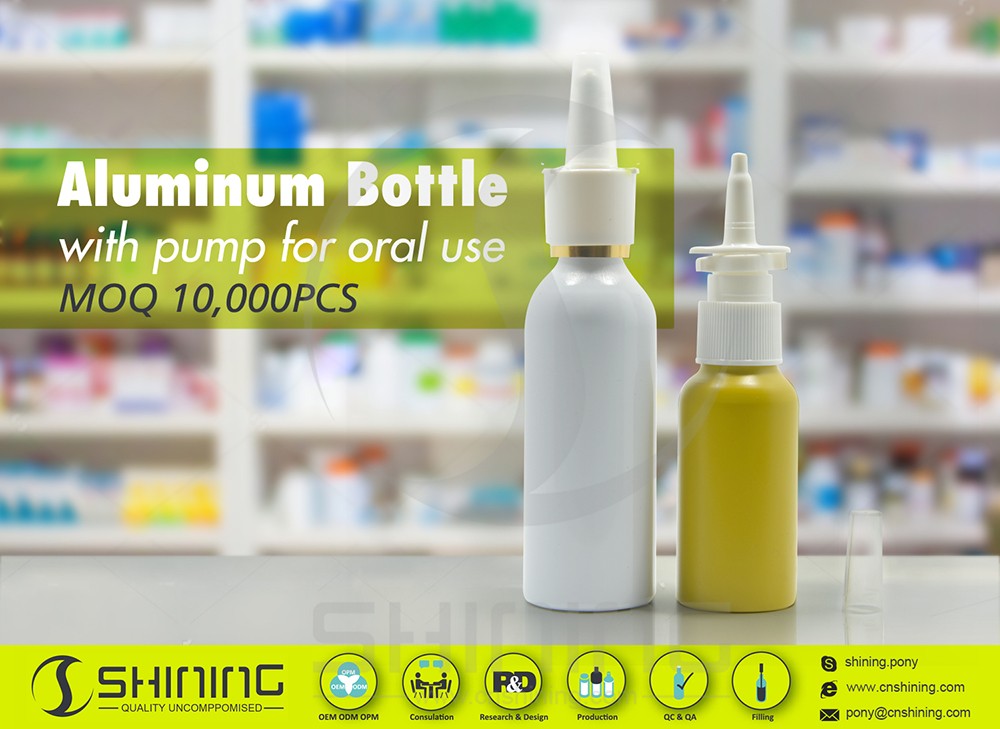 Disinfection spray aluminum bottles