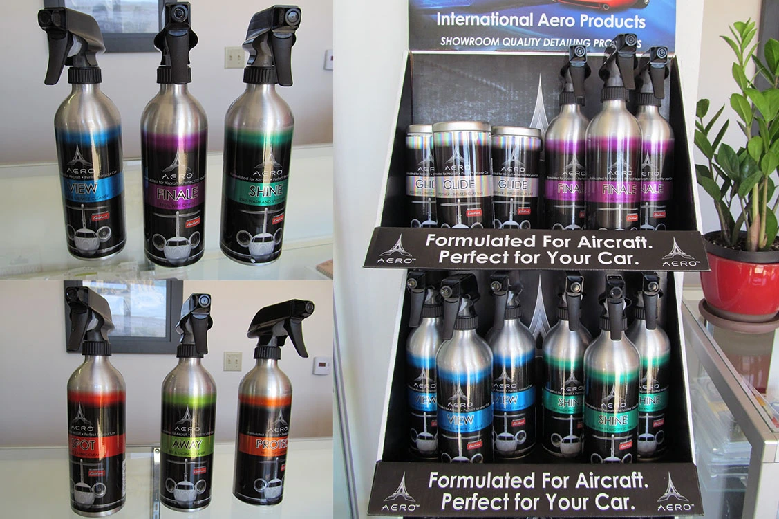 Frasco de alumínio AERO de 500ml para cuidados com o carro