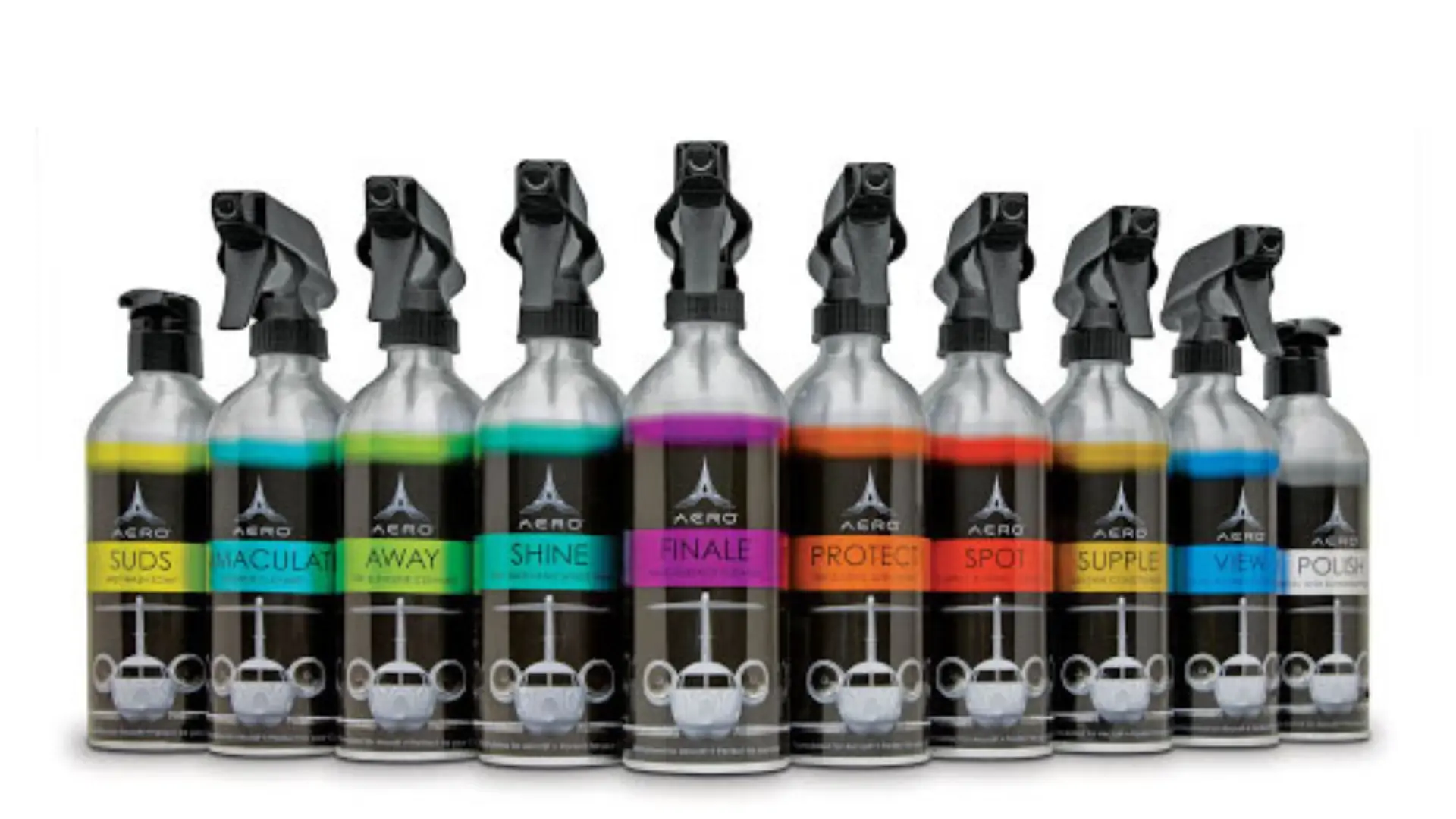 Алюминиевая бутылка AERO объемом 500 мл для ухода за автомобилем.