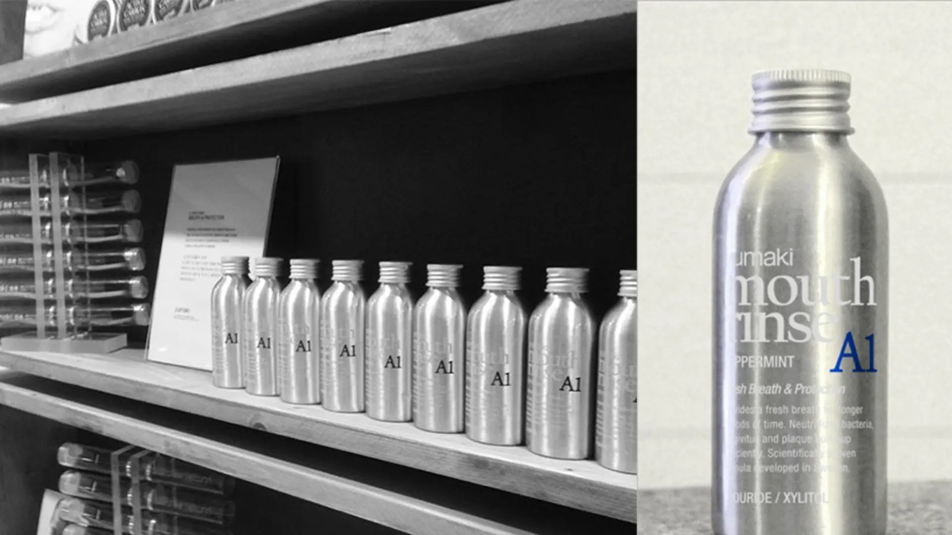 100ml YUMAKI aluminum bottle for Mouthwash