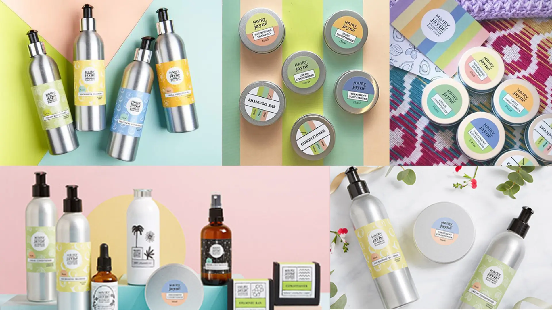 250ml Hairy jayne aluminum bottle for Hair care