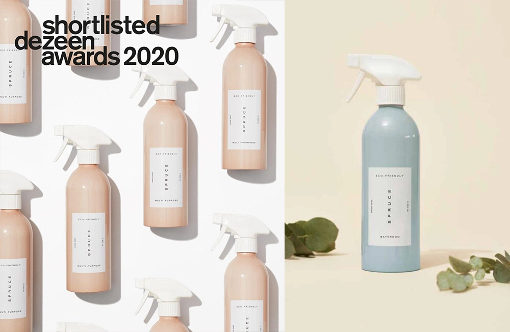 Алюминиевая бутылка Spruce объемом 500 мл для чистящего средства.