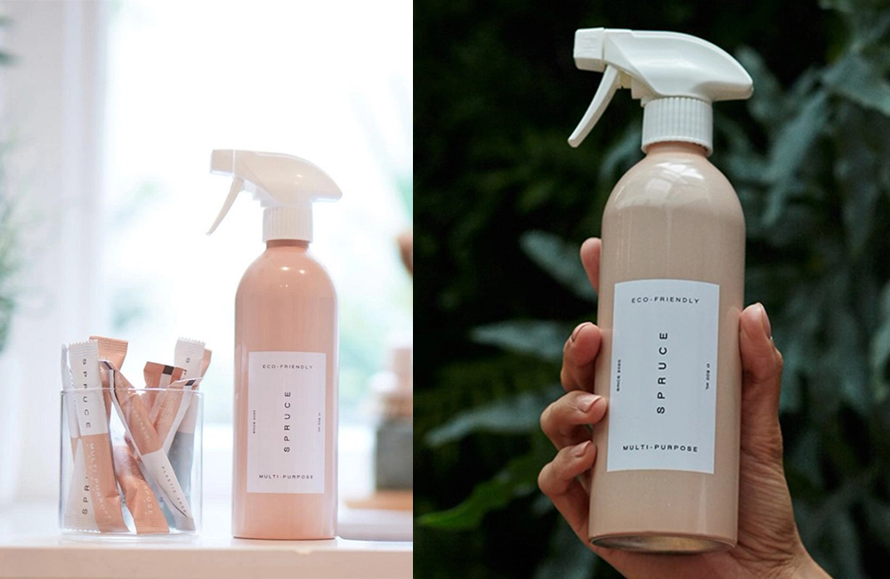 Алюминиевая бутылка Spruce объемом 500 мл для чистящего средства.