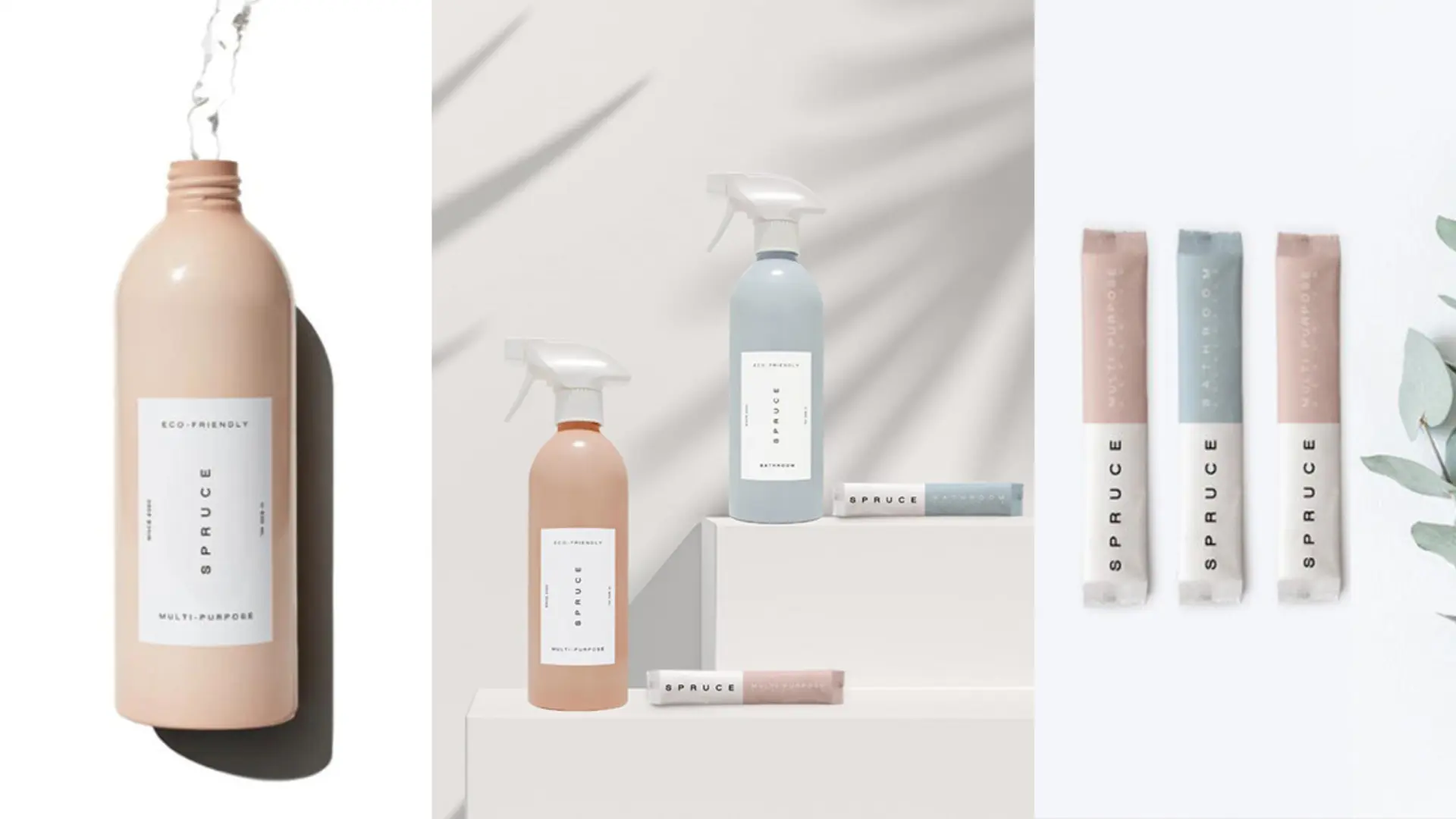 500ml Spruce aluminum bottle for Cleaning Agent