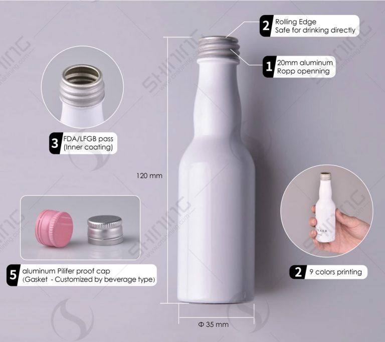 Aluminum Mini Wine Bottle Manufacturer
