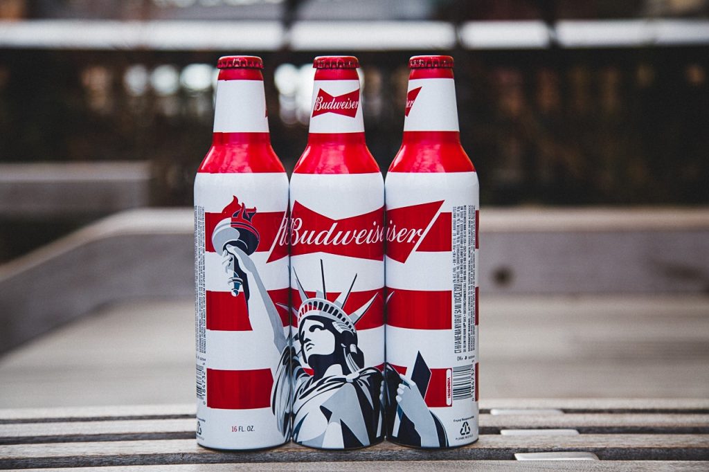 Budweiser Aluminiumflasche