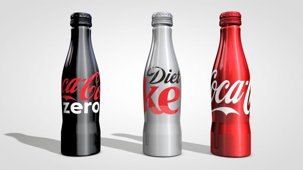 Cola-Flasche aus Aluminium