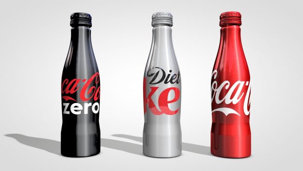 Cola-Flasche aus Aluminium Cola-Flasche aus Aluminium