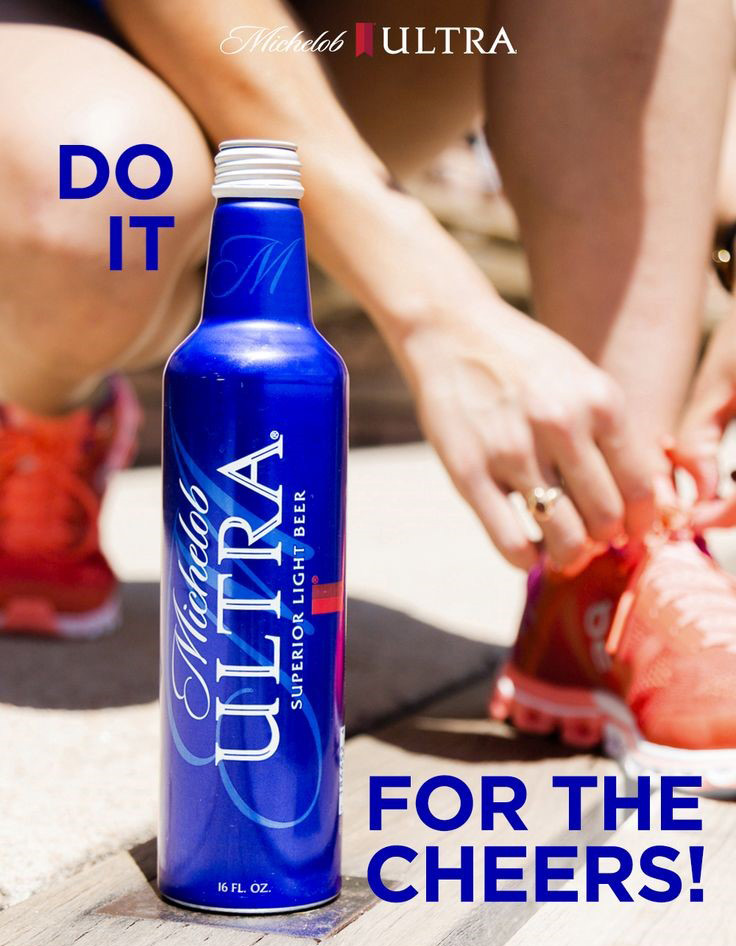 Michelob ultra aluminum bottle