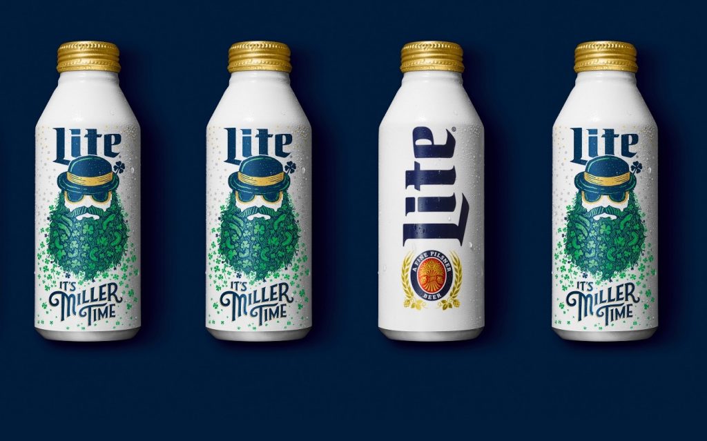 Botella de aluminio Miller Lite