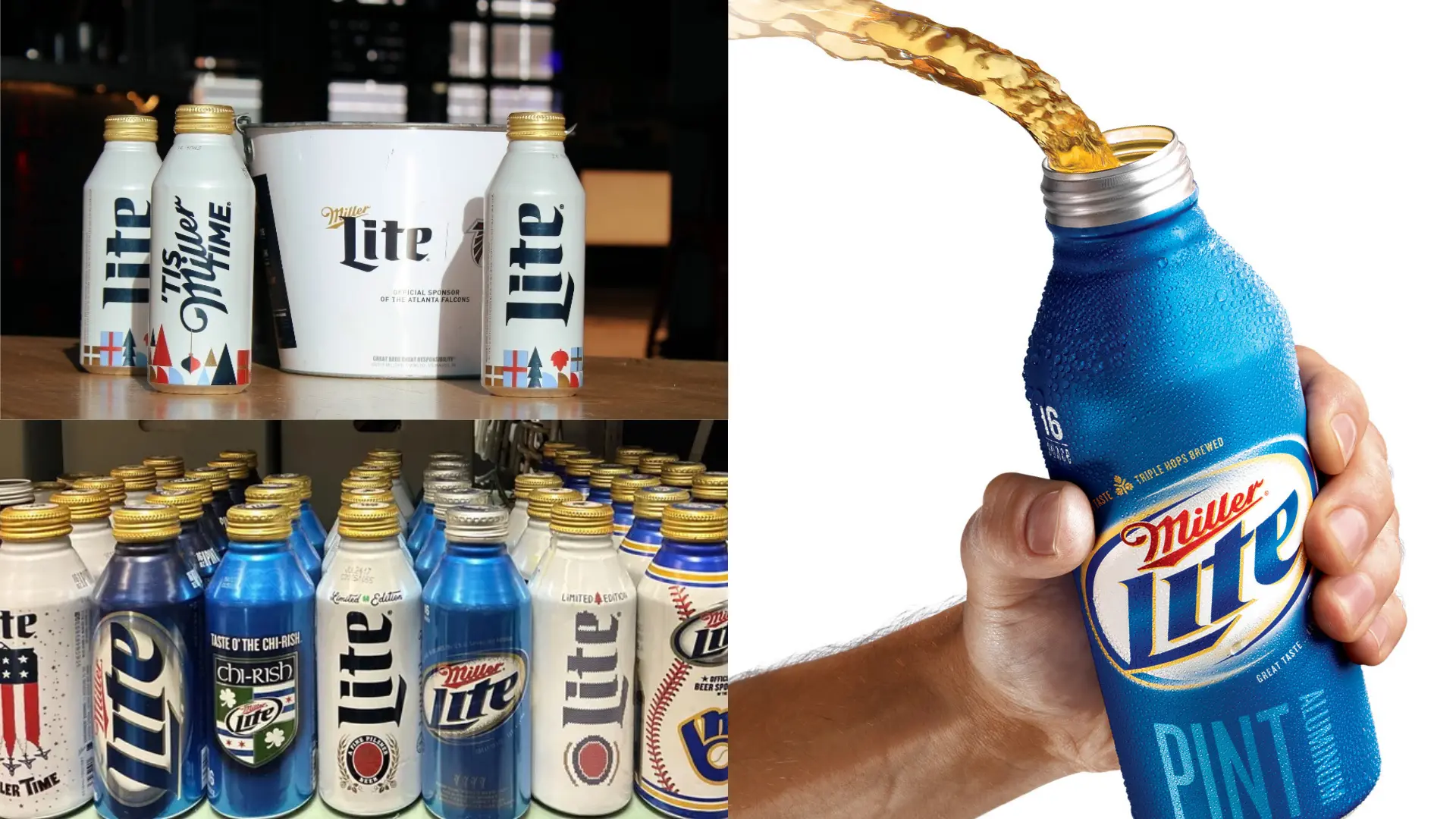 Miller lite Aluminum Bottle