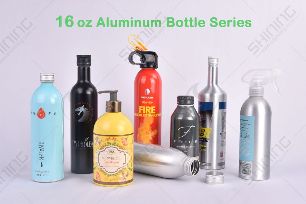 Serie de botellas de aluminio de 16 oz