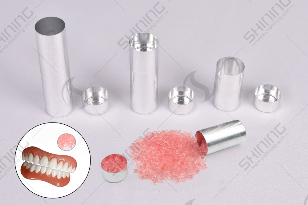 Cartuchos de tubos de alumínio vazios odontológicos