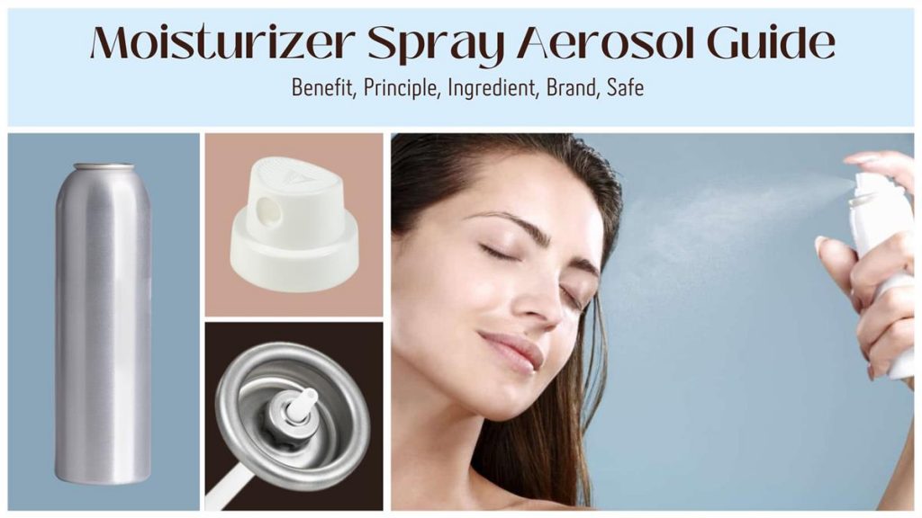 Aerosol moisturizer spray can
