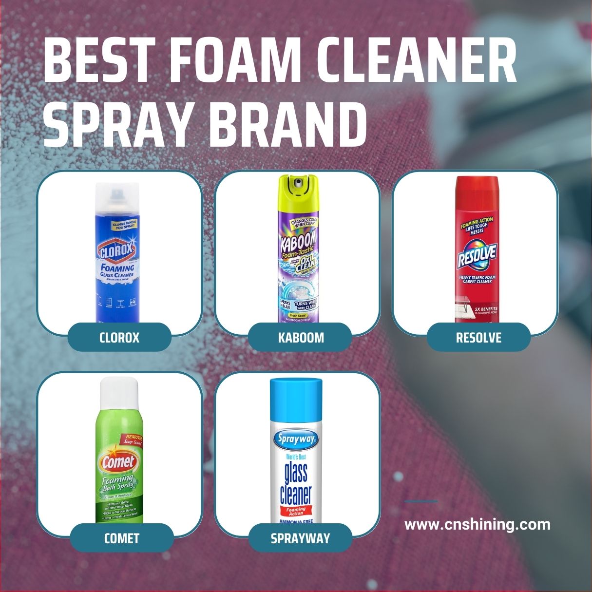 Foam Cleaner Spray Aerosol Guide Benefit, Principle, Ingredient, Brand