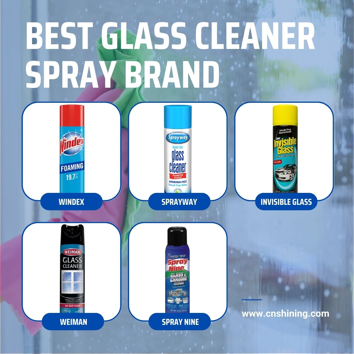 Glass Cleaner Spray Aerosol Guide Benefit, Principle, Ingredient, Brand