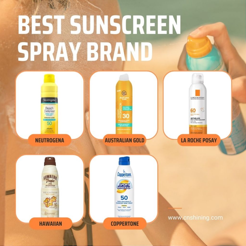 Meilleure marque de spray solaire