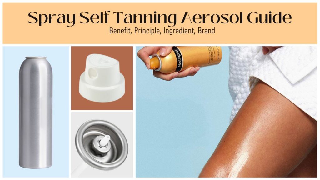 Self-tanning aerosol can