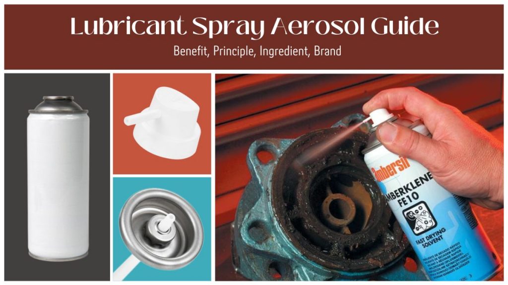 Lubricant spray aerosol can
