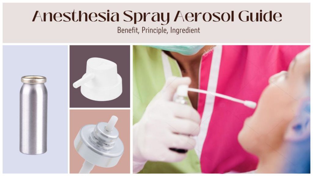anesthesia spray aerosol can