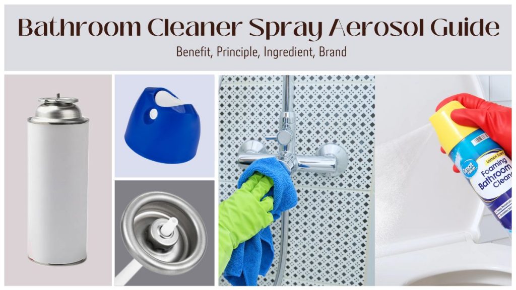 bathroom cleaner spray aerosol can