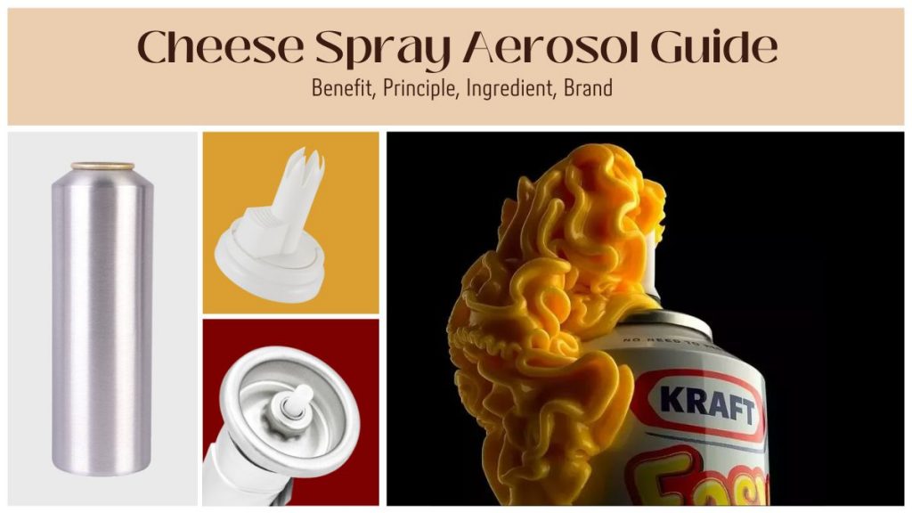 lata de aerosol de spray de queso