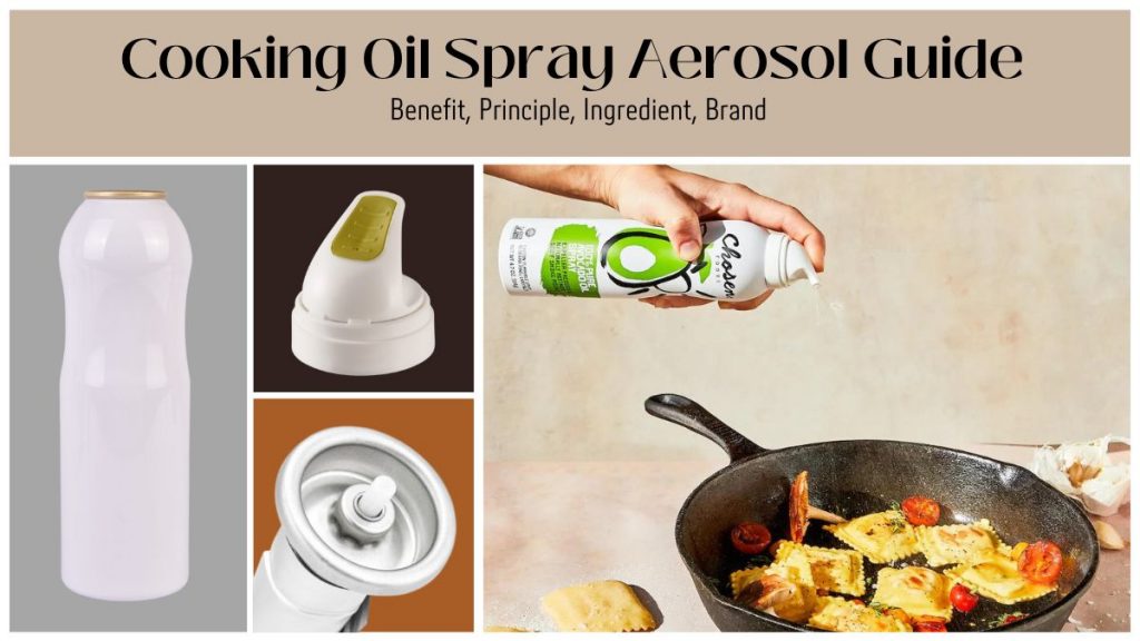 spray de óleo de cozinha lata de aerossol