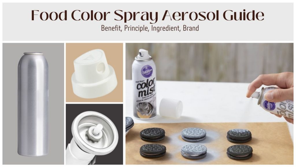 food color spray aerosol can