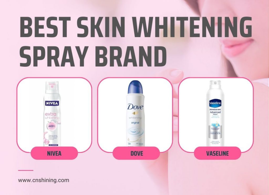 skin whitening spray aerosol can