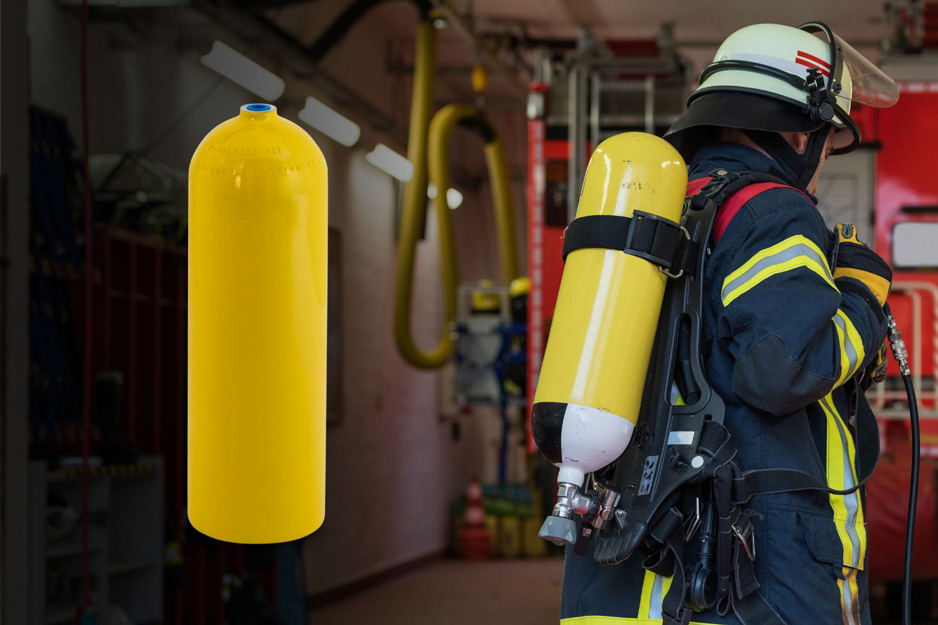 Aluminium-Gasflaschen zur Lebenserhaltung