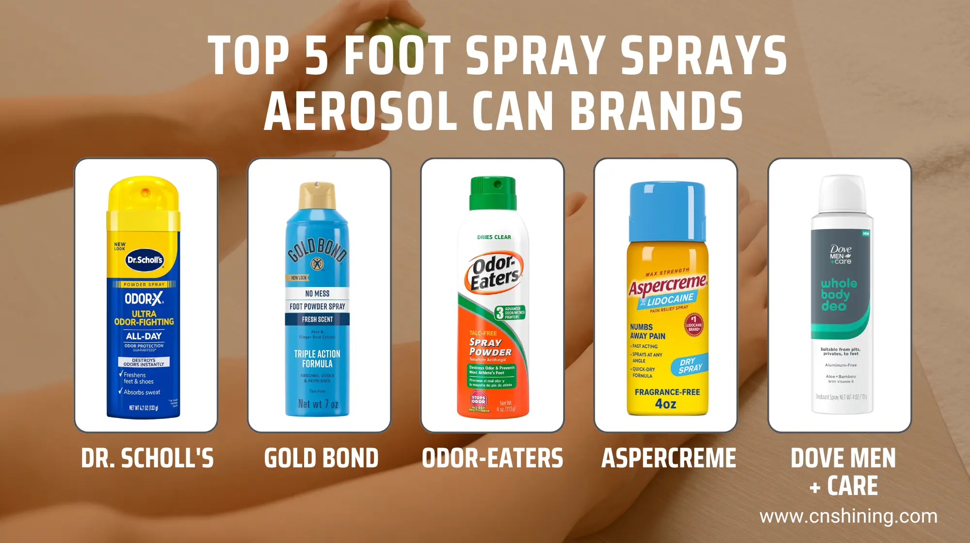 2026 Best Foot Spray Aerosol Cans 3 aerosol foot spray