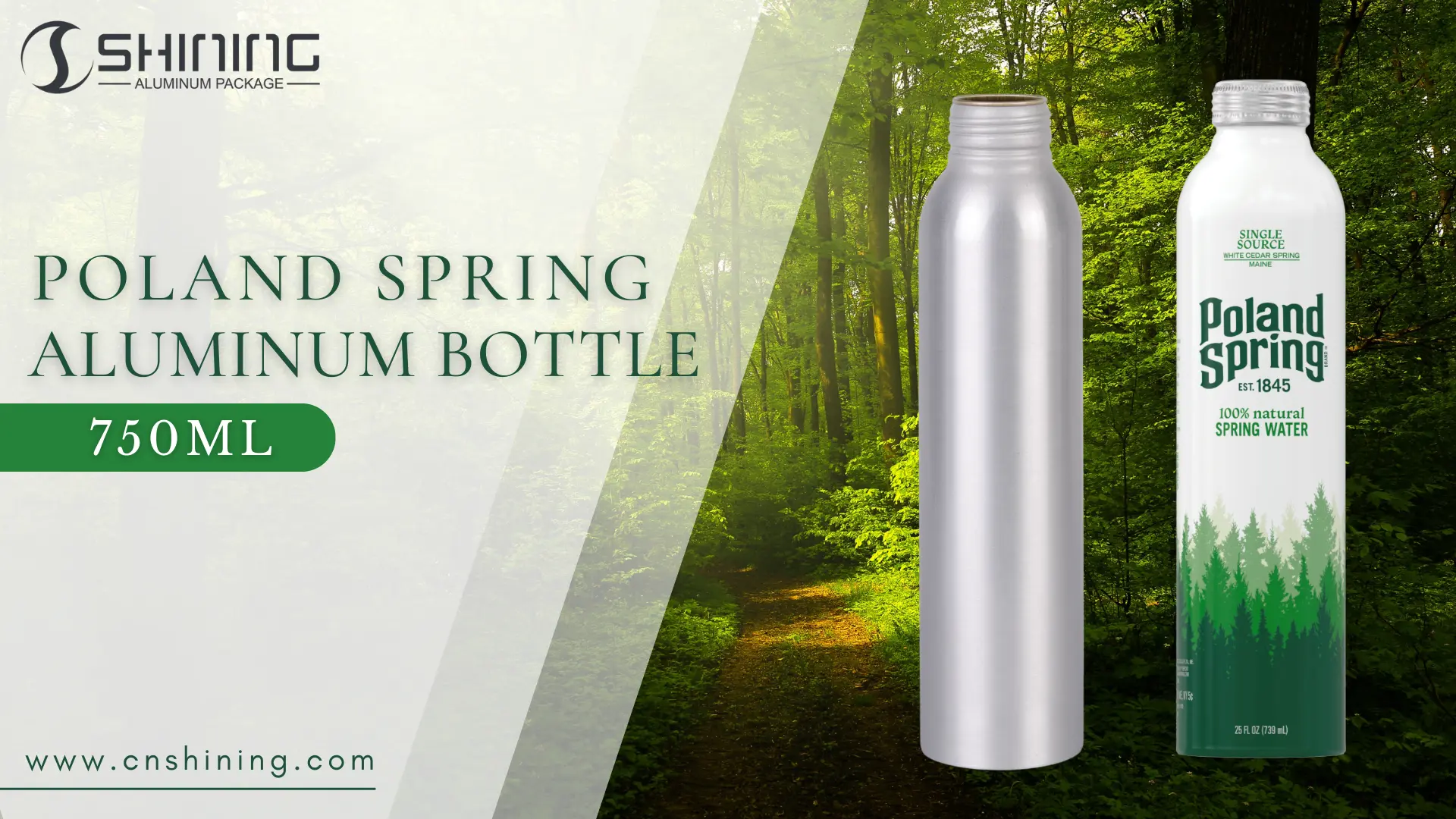 poland spring aluminum bottle